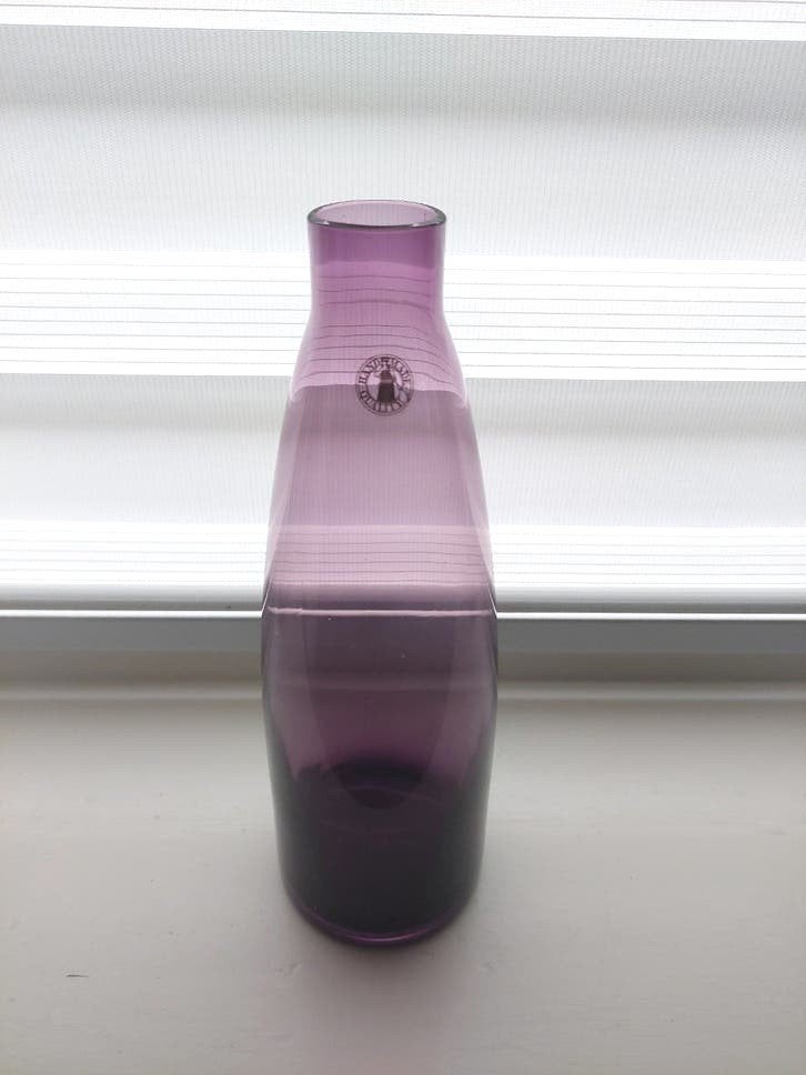 Vintage IKEA Mildra vaas Christian Stromqvist paars, Ophalen of Verzenden