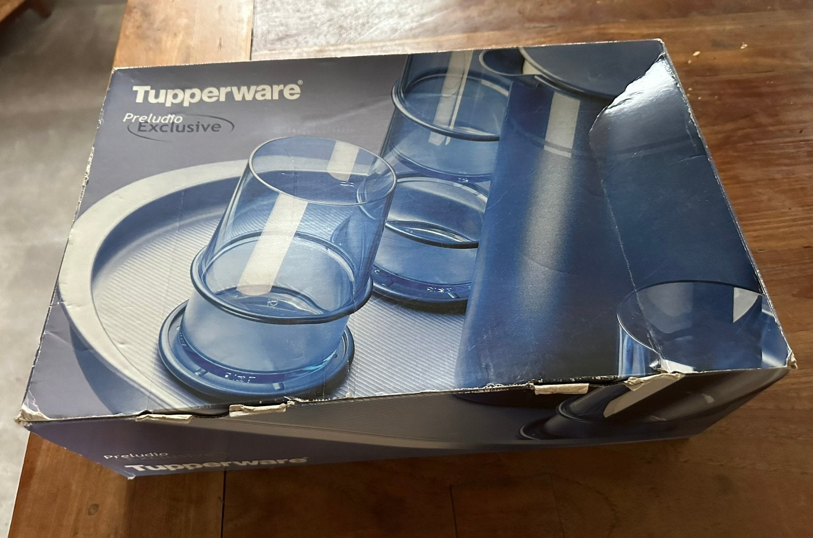 Tupperware predludio set nieuw in doos, Huis en Inrichting, Keuken | Tupperware, Ophalen of Verzenden, Nieuw, Blauw, Overige typen