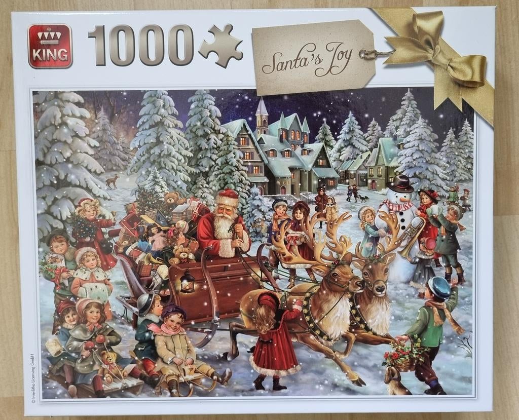 Puzzel kerst, Ophalen of Verzenden, 500 t/m 1500 stukjes, Zo goed als nieuw, Legpuzzel