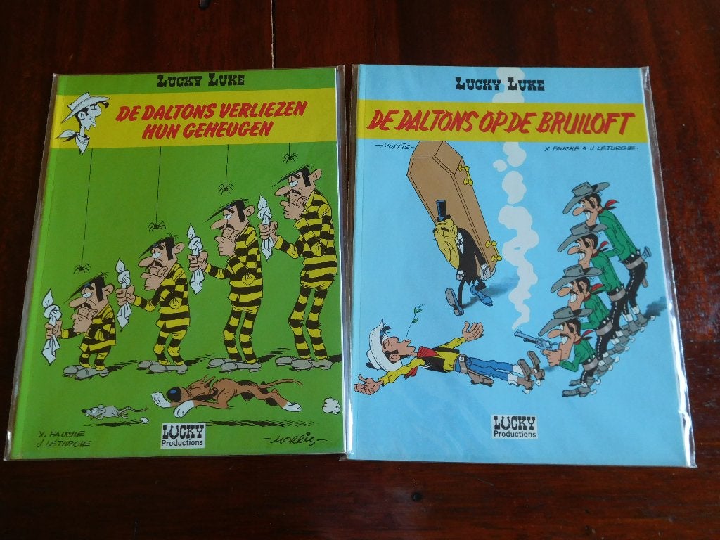 Lucky Luke stripboeken - 6 delen, Ophalen of Verzenden, Zo goed als nieuw, Morris, Meerdere stripboeken