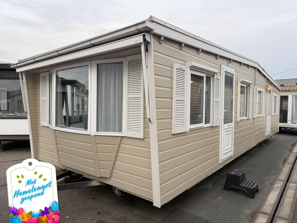 Chalet 10 x 3.70 Winterhard, Caravans en Kamperen, Stacaravans, Niet ingevuld, Niet ingevuld, Niet ingevuld, Tot en met 4