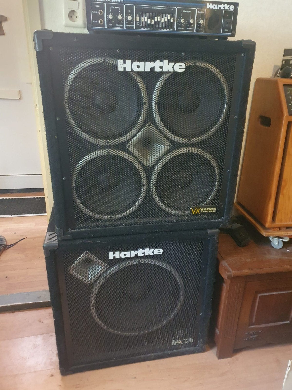 Hartke Basversterker Set: HA3500 Top & VX410/VX115 Kasten