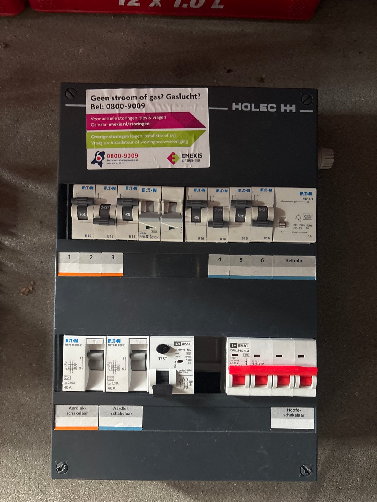 Holec HH Groepenkast met Eaton en Emat componenten, Ophalen of Verzenden, Gebruikt, Eaton, Groepenkast
