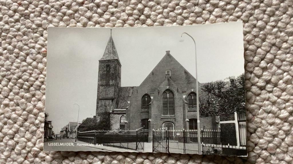 Ansichtkaart IJsselmuiden Hervormde Kerk. 941, Ophalen of Verzenden, 1940 tot 1960, Ongelopen, Overijssel