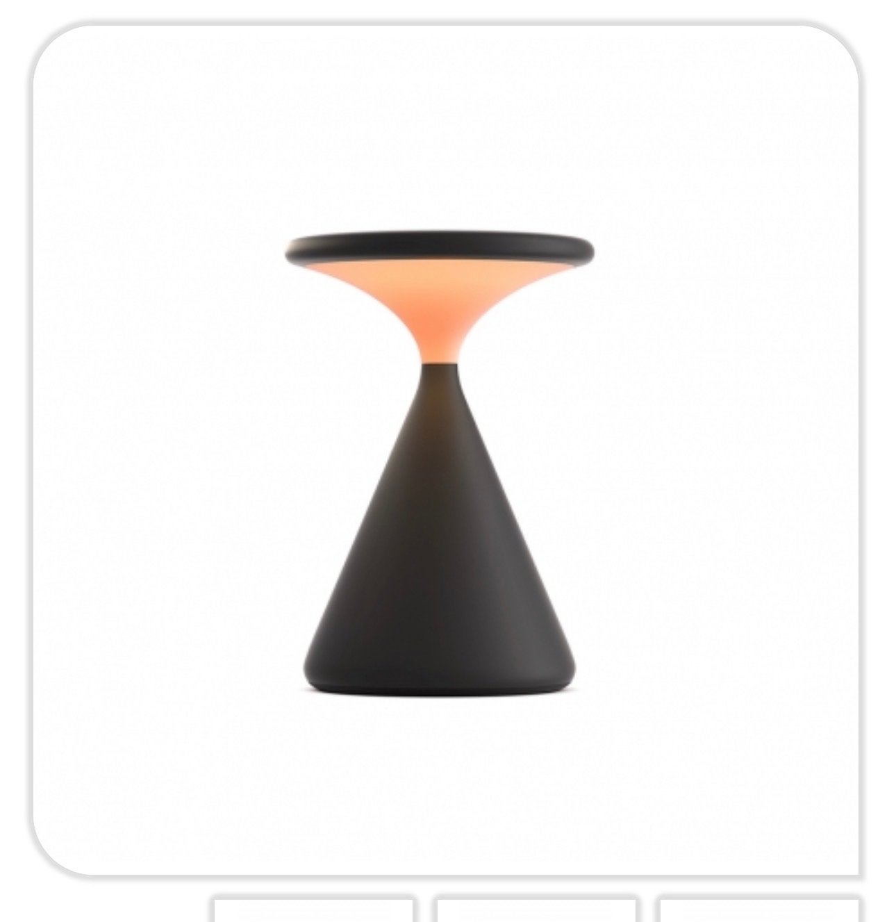 Moderne Grau Tafellamp Salt Black - Sfeervolle Verlichting, Ophalen, Kunststof, LED verlichting, Overige merken