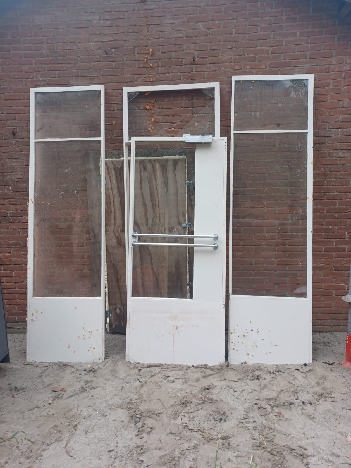 Stalen deuren, Doe-het-zelf en Verbouw, Deuren en Horren, Ophalen, Glas, Binnendeur, 215 cm of meer
