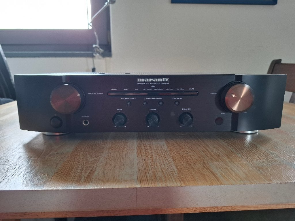 marantz pm 6005 incl Logitech Bluetooth Audio Adapter, Gebruikt, Ophalen, Marantz, Minder dan 60 watt