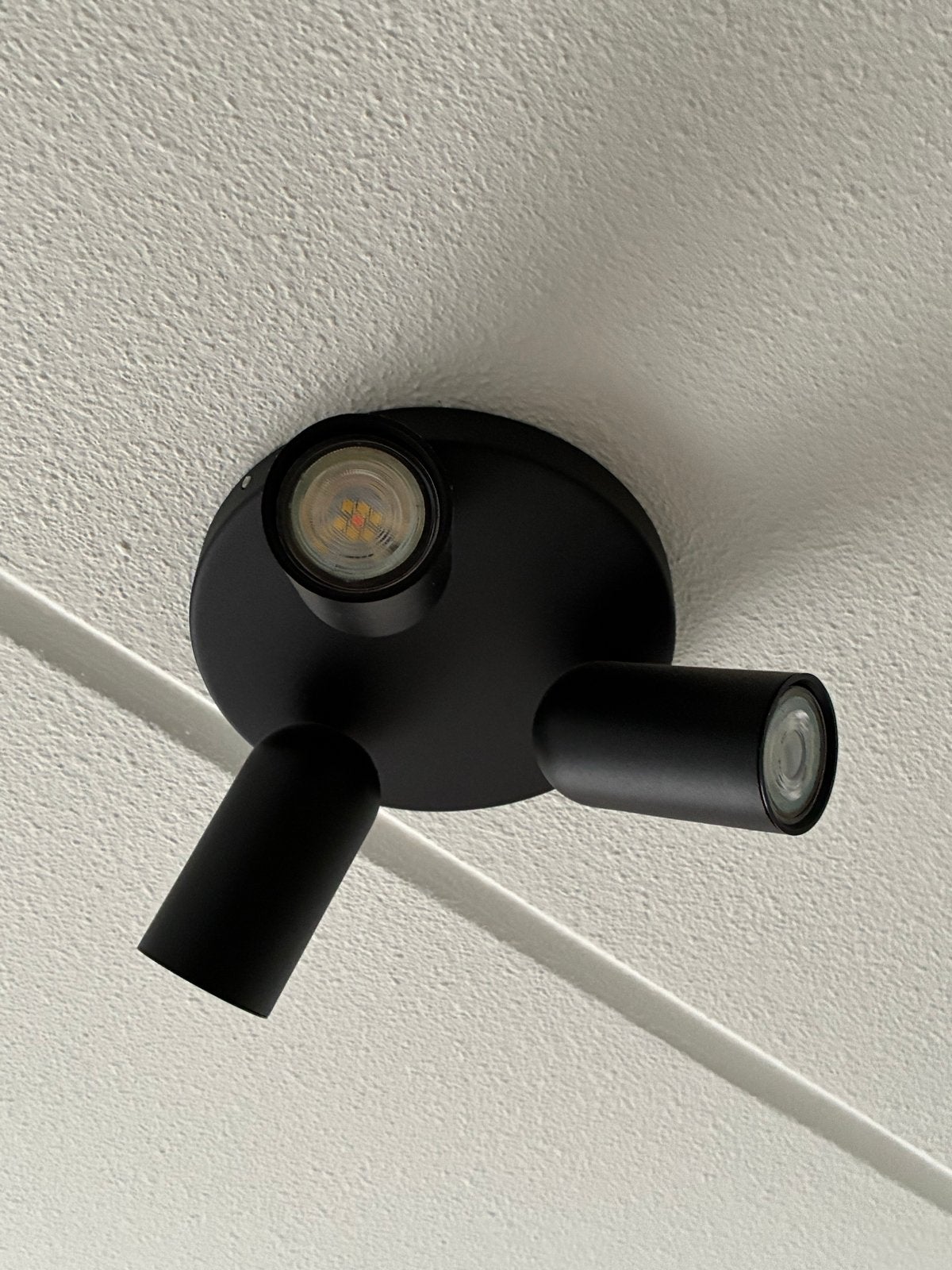 Philips Plafondspot Zwart 3x GU10 LED, Ophalen, Gebruikt, Metaal