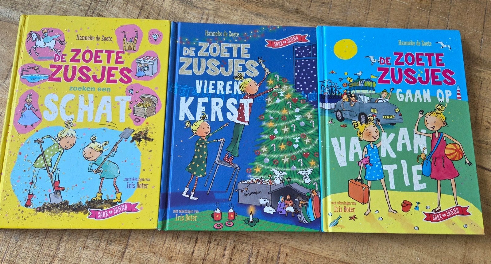 De Zoete Zusjes boeken - Schat, Kerst, Vakantie, Ophalen