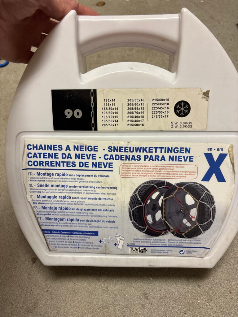 Sneeuwkettingen Maat 90 - Diverse Bandenmaten, Ophalen of Verzenden, Zo goed als nieuw