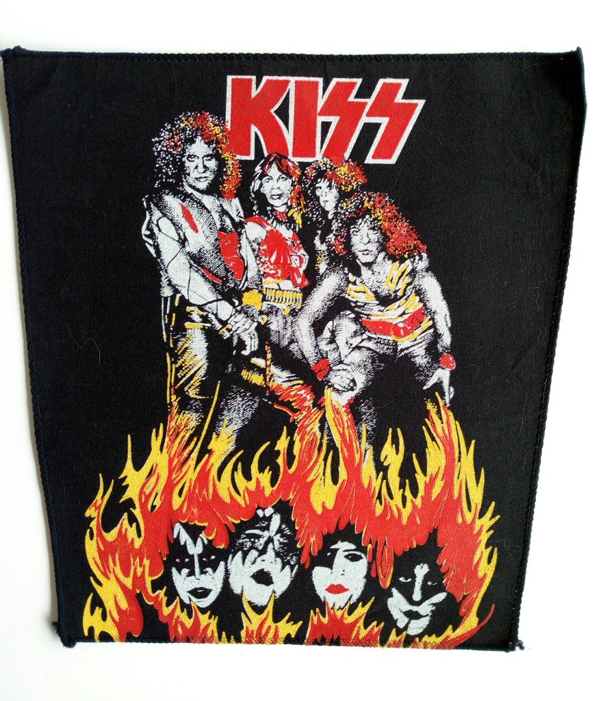 Kiss prachtige  80's back patch bp338 patch 25x32x31 cm, Verzenden, Zo goed als nieuw, Foto of Kaart