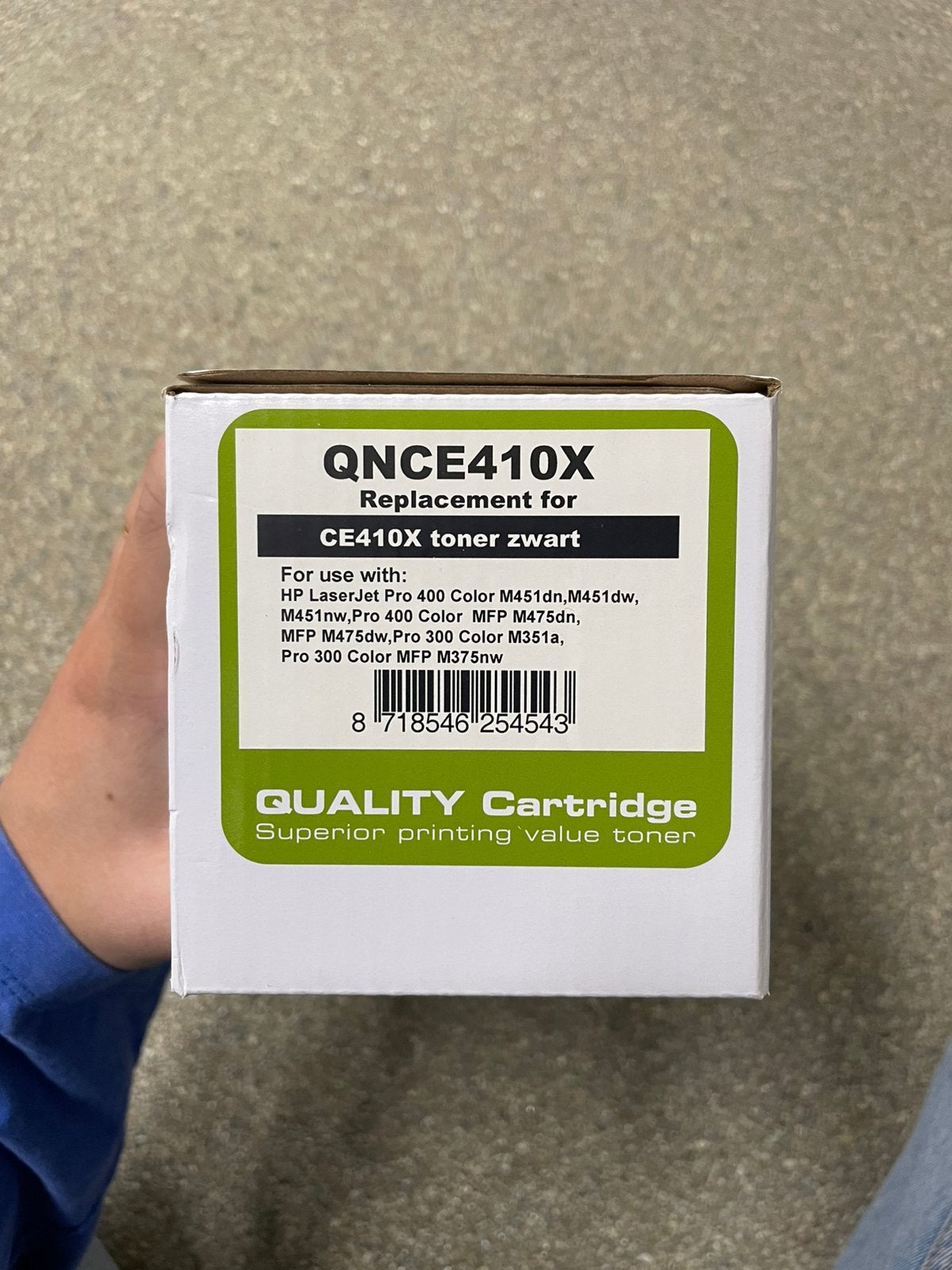 QNCE410X/CE410x toner zwart (Q-nomic), Computers en Software, Ophalen of Verzenden, Zo goed als nieuw, Toner