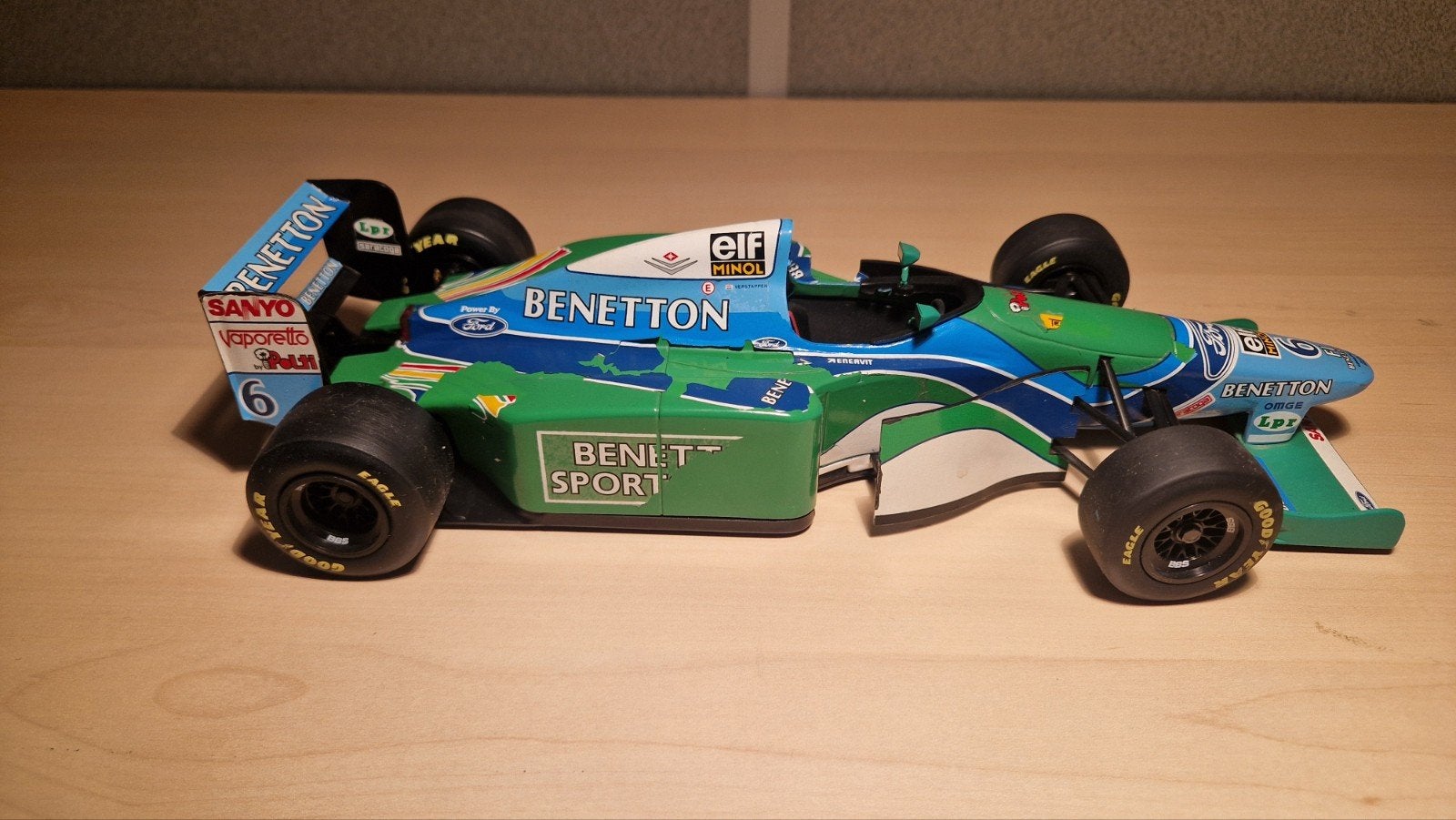 ​Benetton Ford B194 Jos Verstappen 1994 - 1:18 Minichamps (S, Ophalen of Verzenden, Gebruikt, MiniChamps