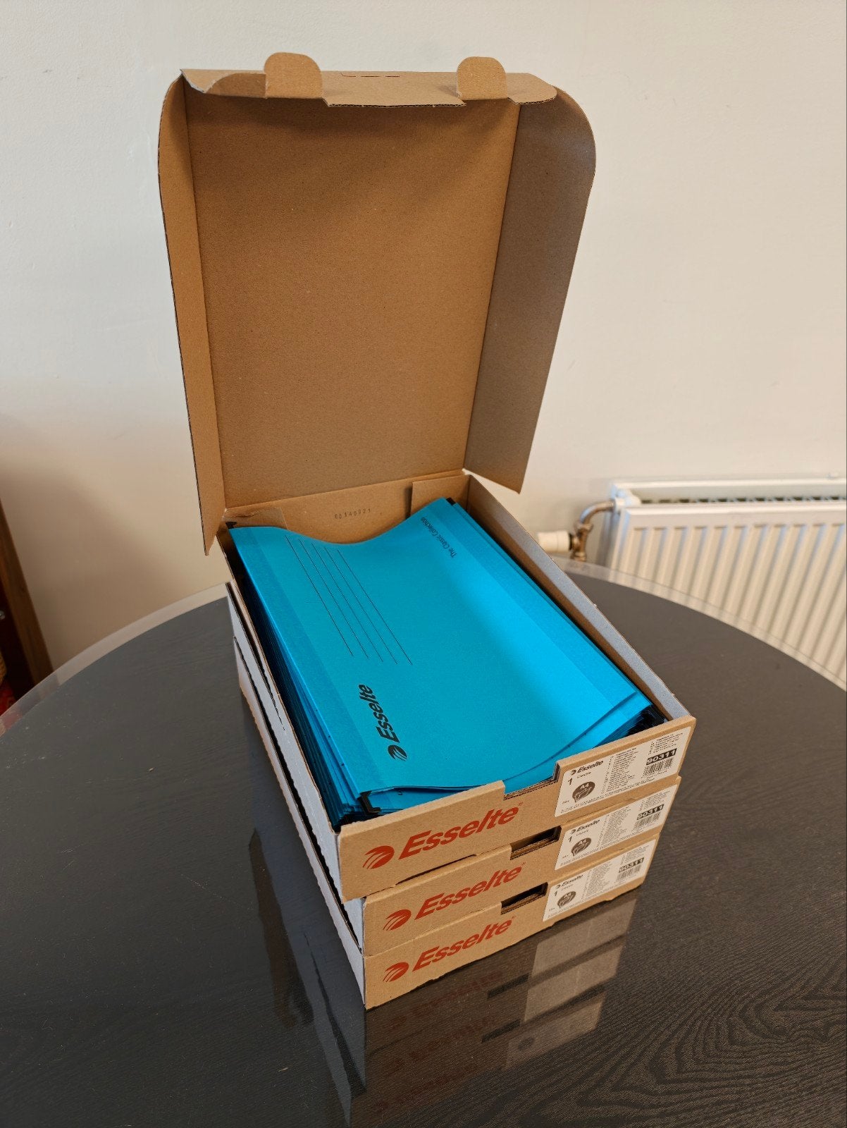 Esselte Orgarex Blauwe Hangmappen A4 - 75 stuks (3x25) Nieuw, Zakelijke goederen, Kantoor en Winkelinrichting | Kantoorartikelen