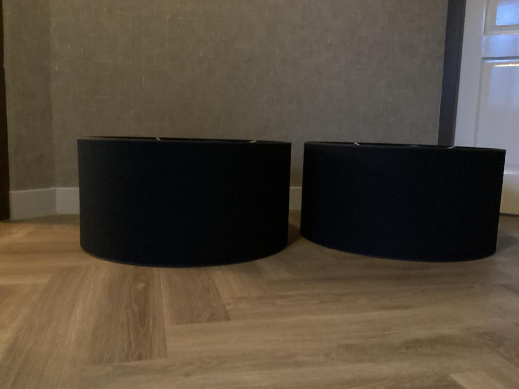 Lampekappen, Huis en Inrichting, Lampen | Lampenkappen, Ophalen, 25 tot 50 cm, Zwart, Rond