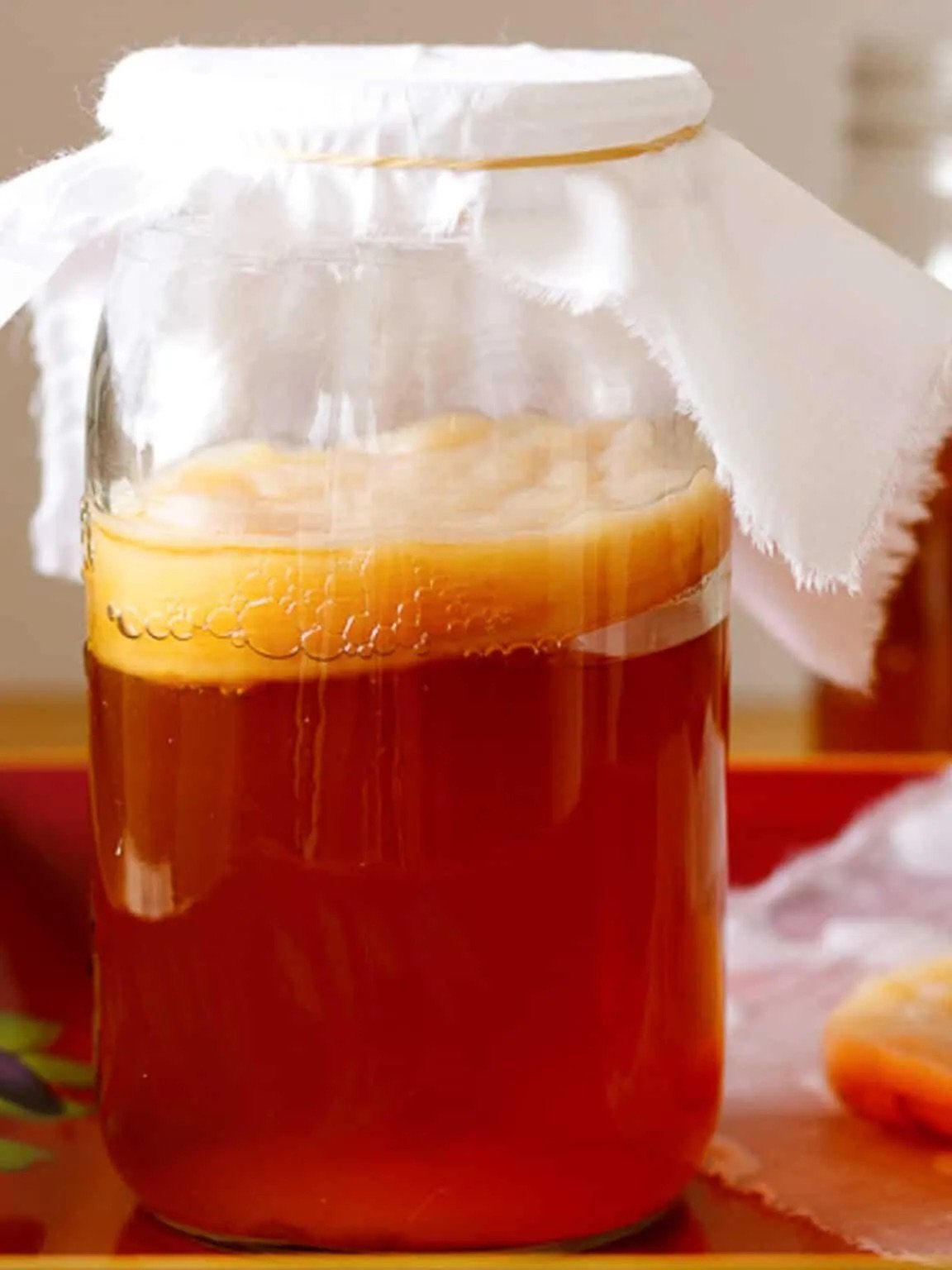 Actieve Kombucha scoby met startersvloeistof, Diversen, Levensmiddelen, Ophalen of Verzenden