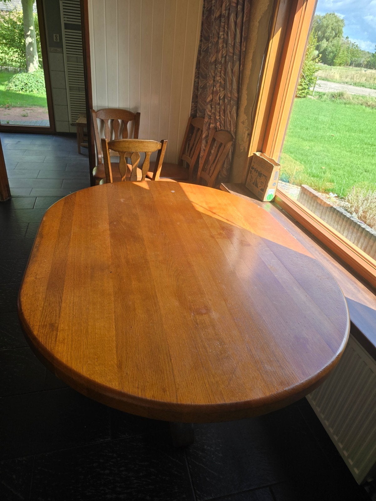 Eettafel en 4 stoelen, Ophalen, Gebruikt
