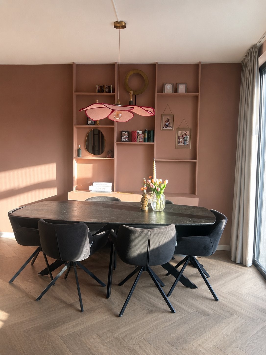 4 zwarte eetkamerstoelen - Loods 5 - Goede staat, Ophalen, Gebruikt, Zwart, Vier