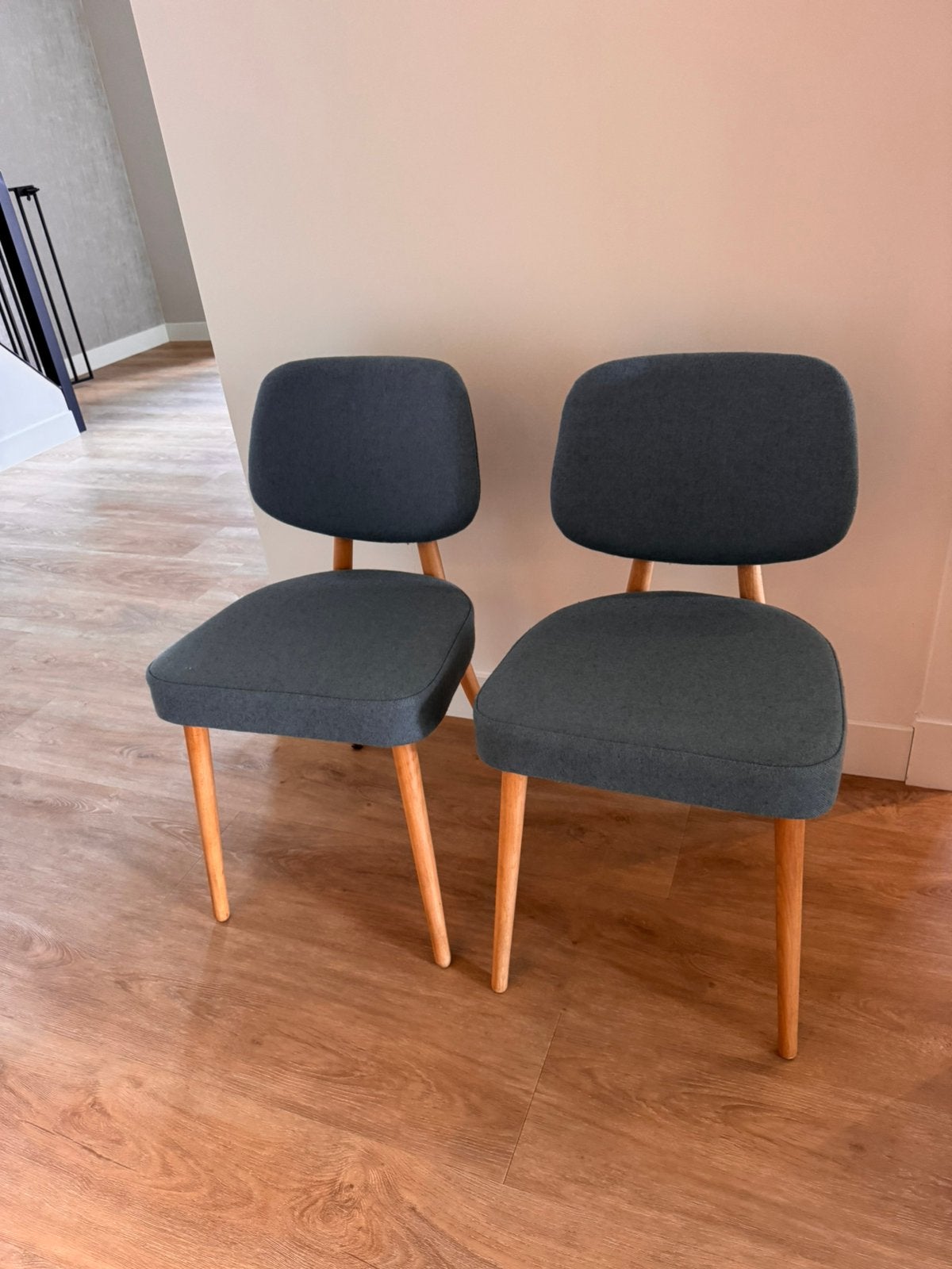 Twee stoeltjes, Huis en Inrichting, Ophalen, Gebruikt, Blauw, Twee