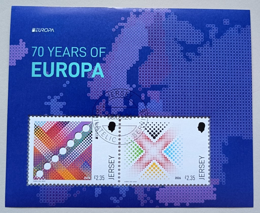 Jersey 2026 cept block (PF) cancelled), Postzegels en Munten, Postzegels | Europa | Overig, Ophalen of Verzenden, Overige landen
