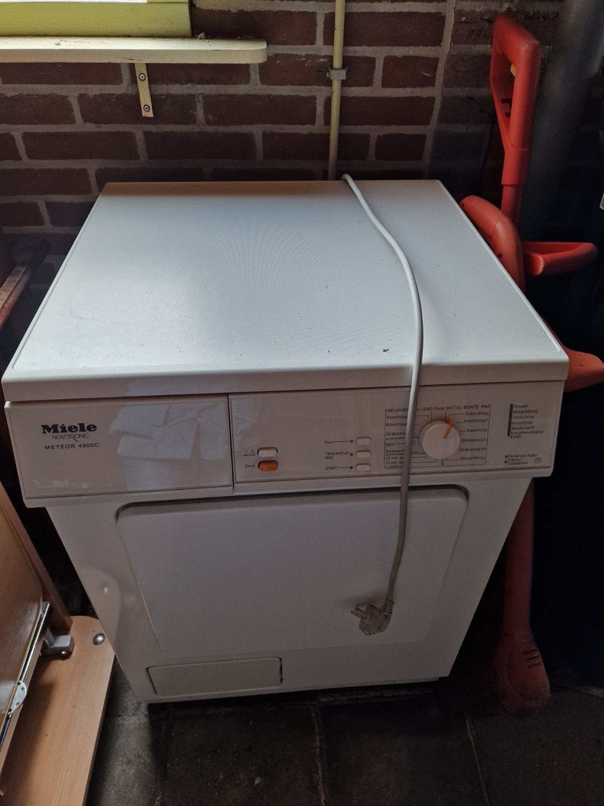 miele droger, Witgoed en Apparatuur, Ophalen, Gebruikt, Luchtafvoer, 85 tot 90 cm
