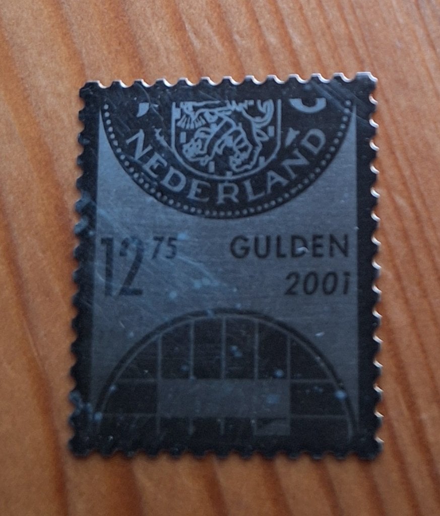 2001-Zilveren verrassingszegel van 12,75 gld., Verzenden, Na 1940, Postfris