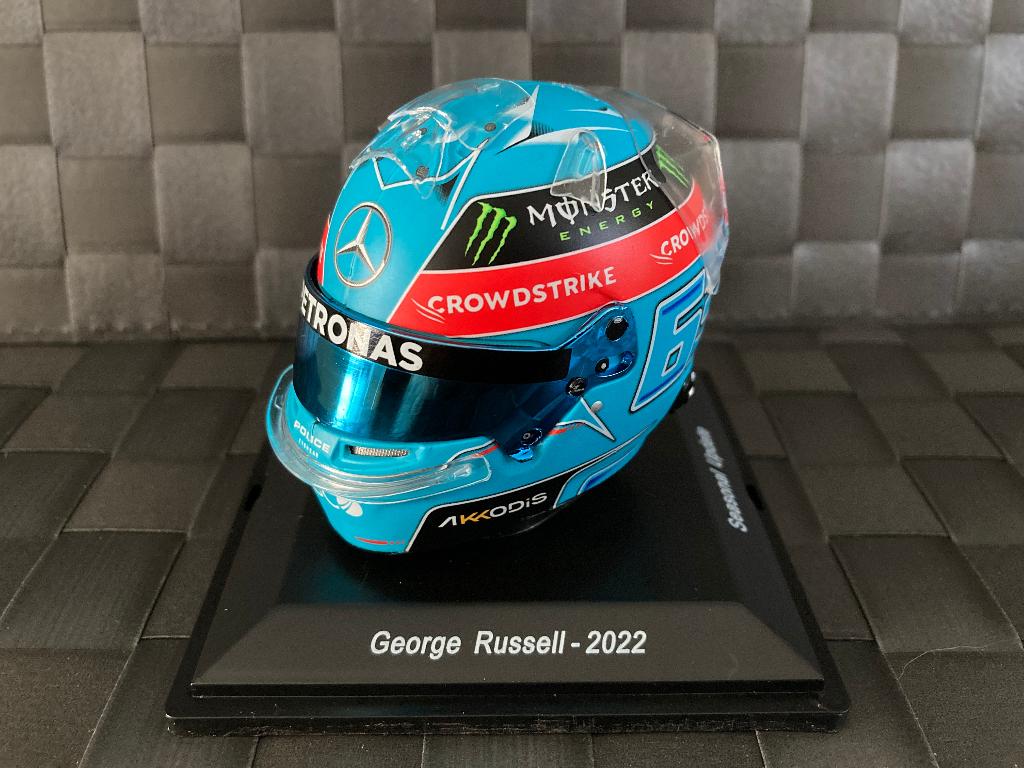 ✅ George Russell 1:5 helm 2022 Mercedes AMG Petronas W13, Ophalen of Verzenden, Nieuw, Formule 1