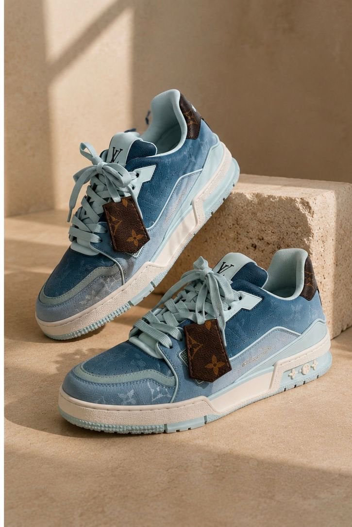 Louis Vuitton schoenen, Kleding | Heren, Schoenen, Zo goed als nieuw, Sneakers of Gympen, Blauw, Ophalen of Verzenden