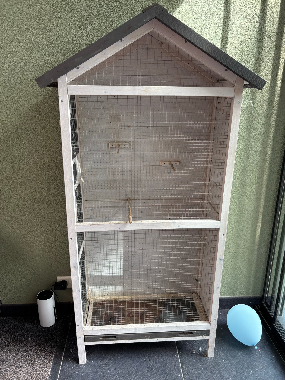 Vogelkooi, Ophalen, Gebruikt, Hout, Vogelkooi