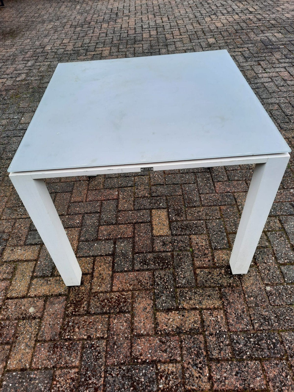 tafel met glasplaat, Ophalen, Rechthoekig, 75 cm of meer, 60 cm of meer