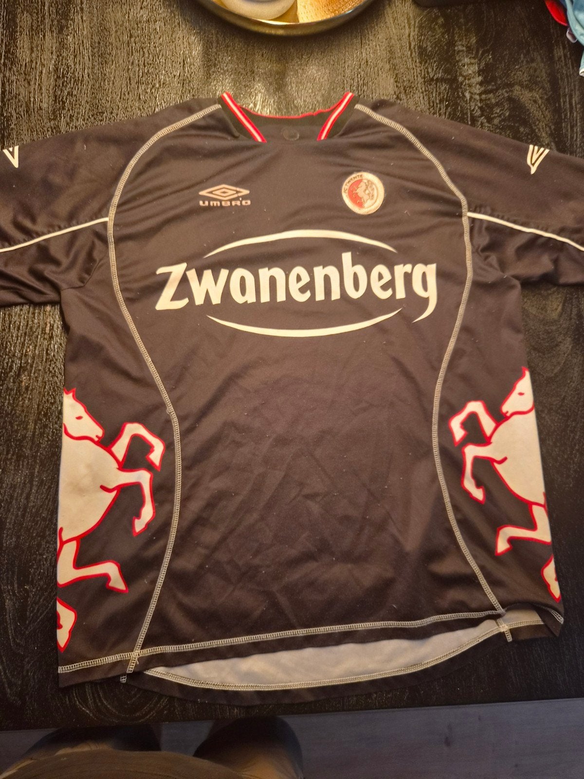fc twente uit shirt 2004-2005, Kleding | Heren, Sportkleding, Ophalen, Zwart, Maat 56/58 (XL), Voetbal