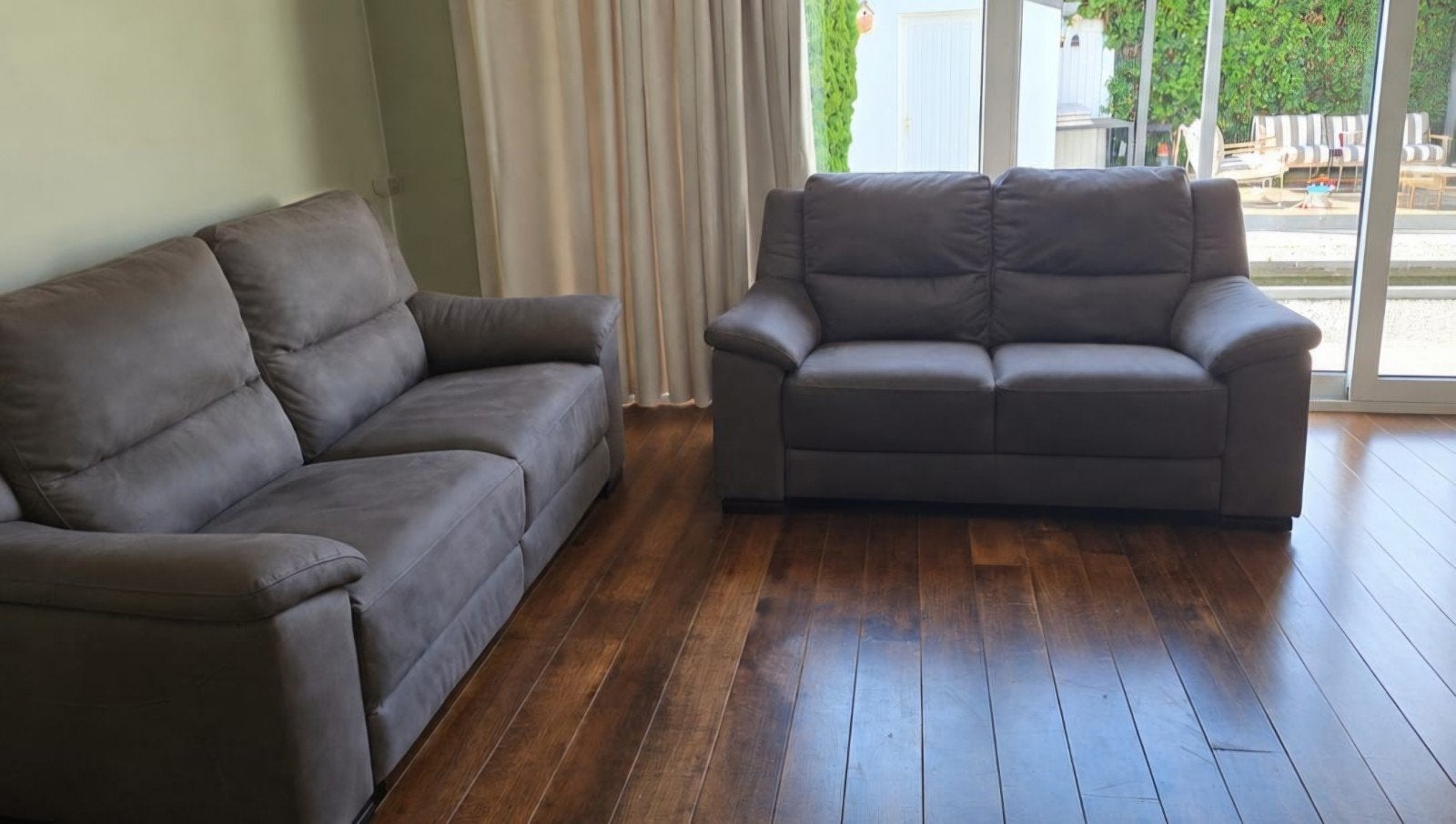 Elektrische bankstel – 2,5-zits + 2-zits, Huis en Inrichting, Ophalen, Nieuw, Stof, Modern