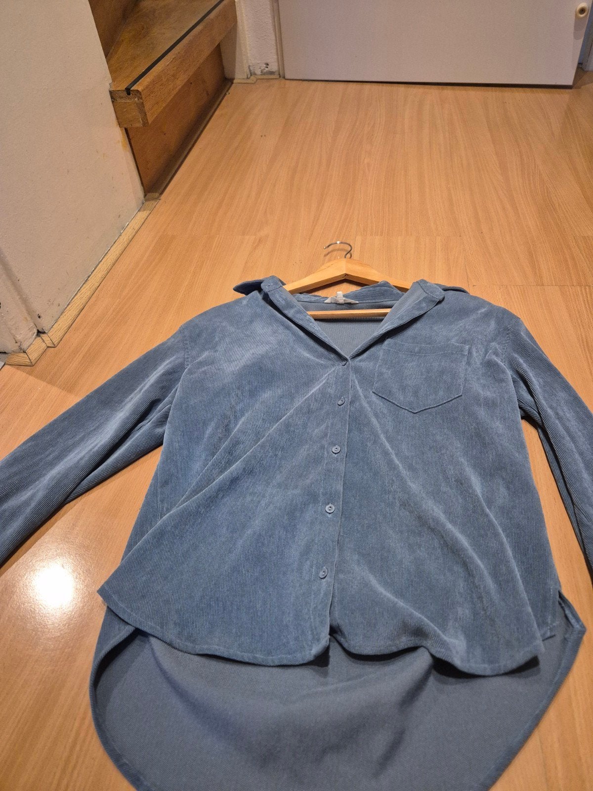 Bienbleu corduroy blouse maat S, Blauw, Bienblen, Ophalen of Verzenden, Zo goed als nieuw