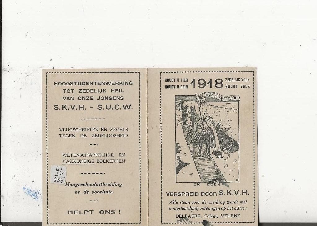 Eendracht maakt Macht Ik dien! 1918 Kalender, Ophalen of Verzenden, Voor 1920, Ongelopen, Duitsland