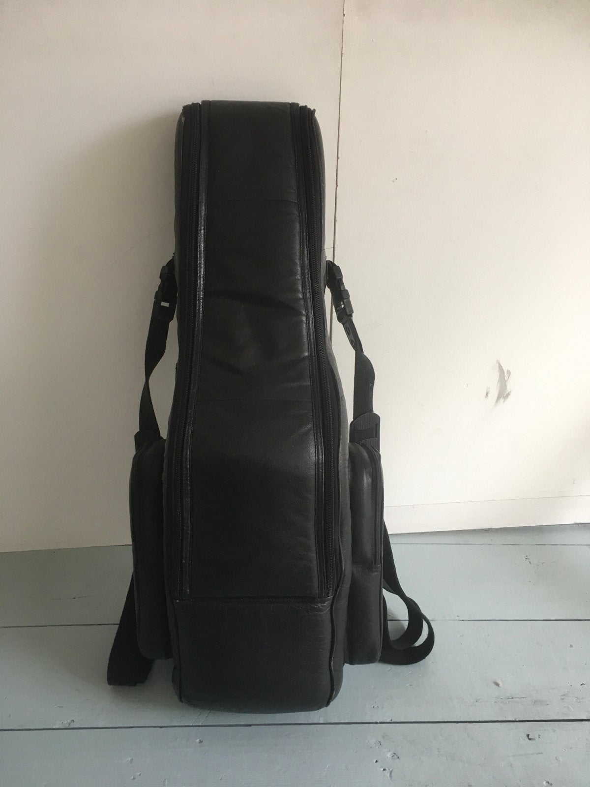 Zwarte lederen Gard gigbag voor tenorsaxofoon, Muziek en Instrumenten, Ophalen of Verzenden, Gebruikt, Tenor