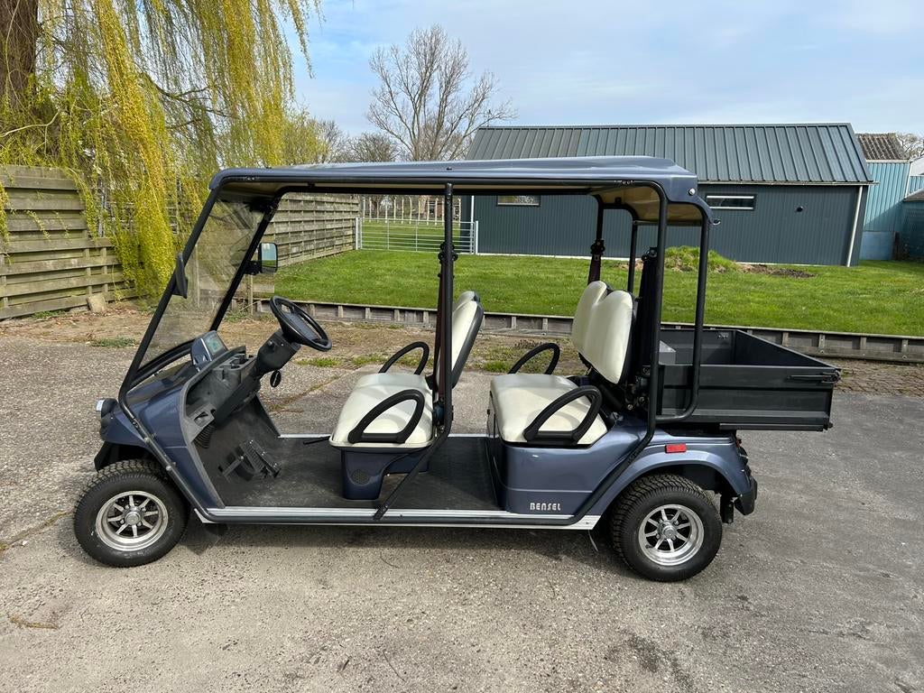Te koop 4 persoons elektrische golfkar met geel kenteken!!, Ophalen, Gebruikt, Golfkar
