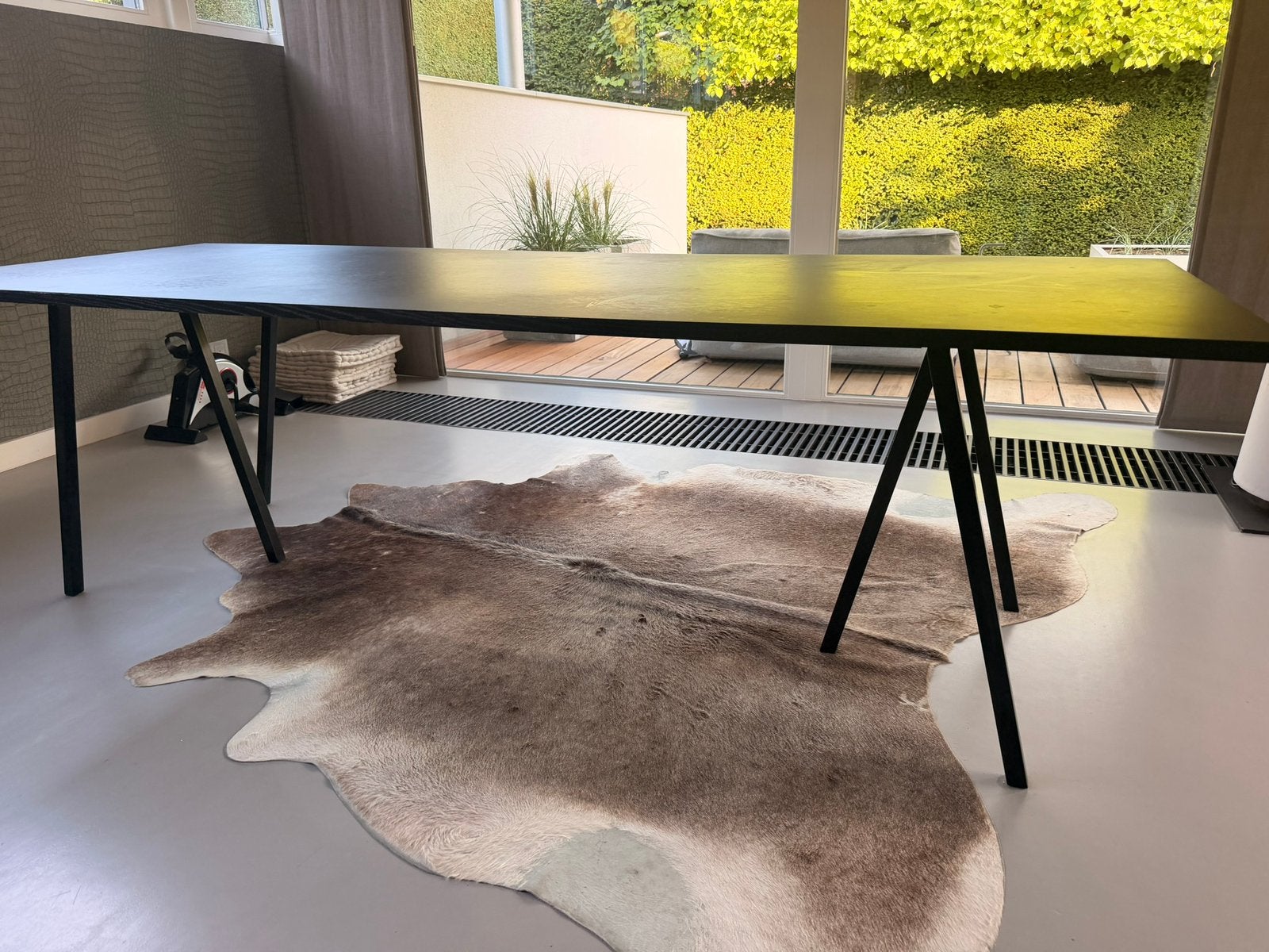 Hay Loop tafel, Huis en Inrichting, Tafels | Eettafels, Overige houtsoorten, Gebruikt, 200 cm of meer, Vijf personen of meer