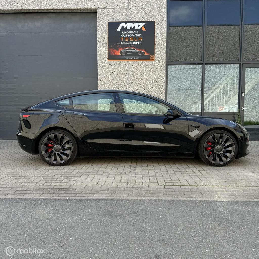 Tesla Model 3 Performance + MMX Pack + FSD + IAP, Automaat, Zwart, Zwart, Leder