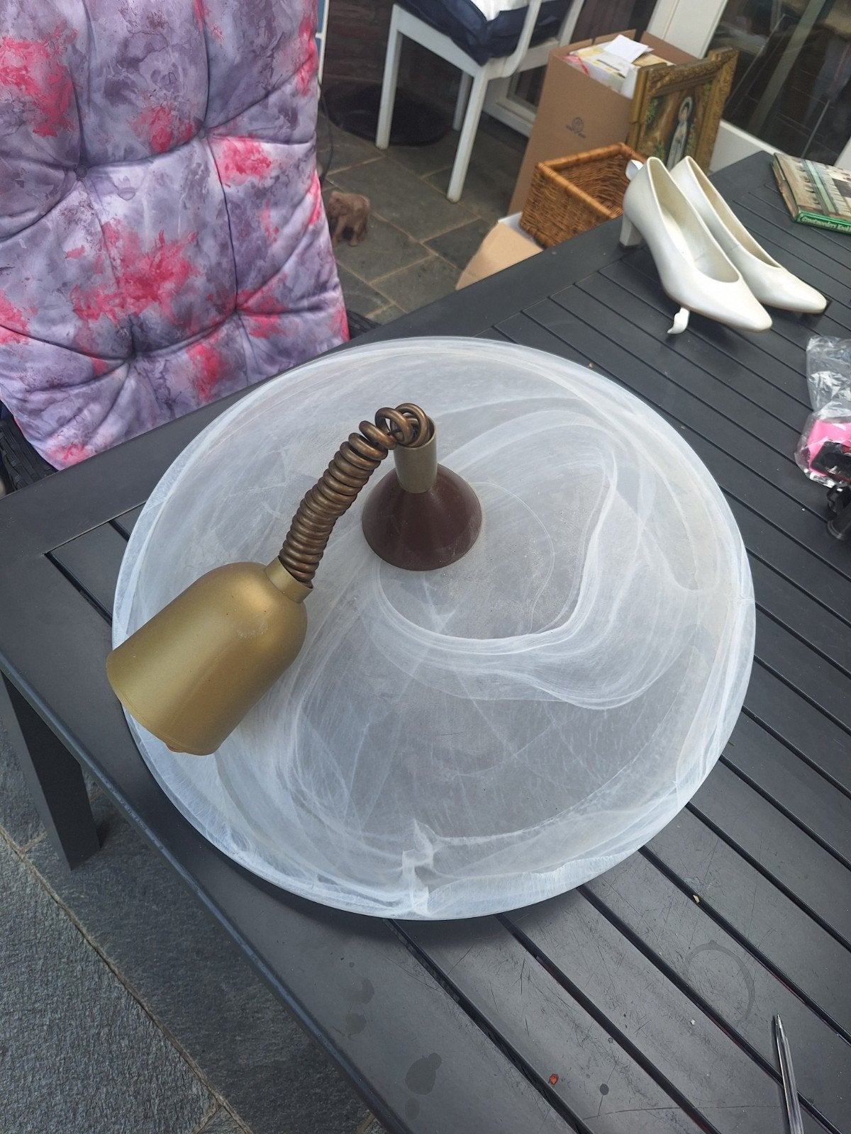 Vintage lamp, Doe-het-zelf en Verbouw, Ophalen of Verzenden, Zo goed als nieuw, Overige materialen