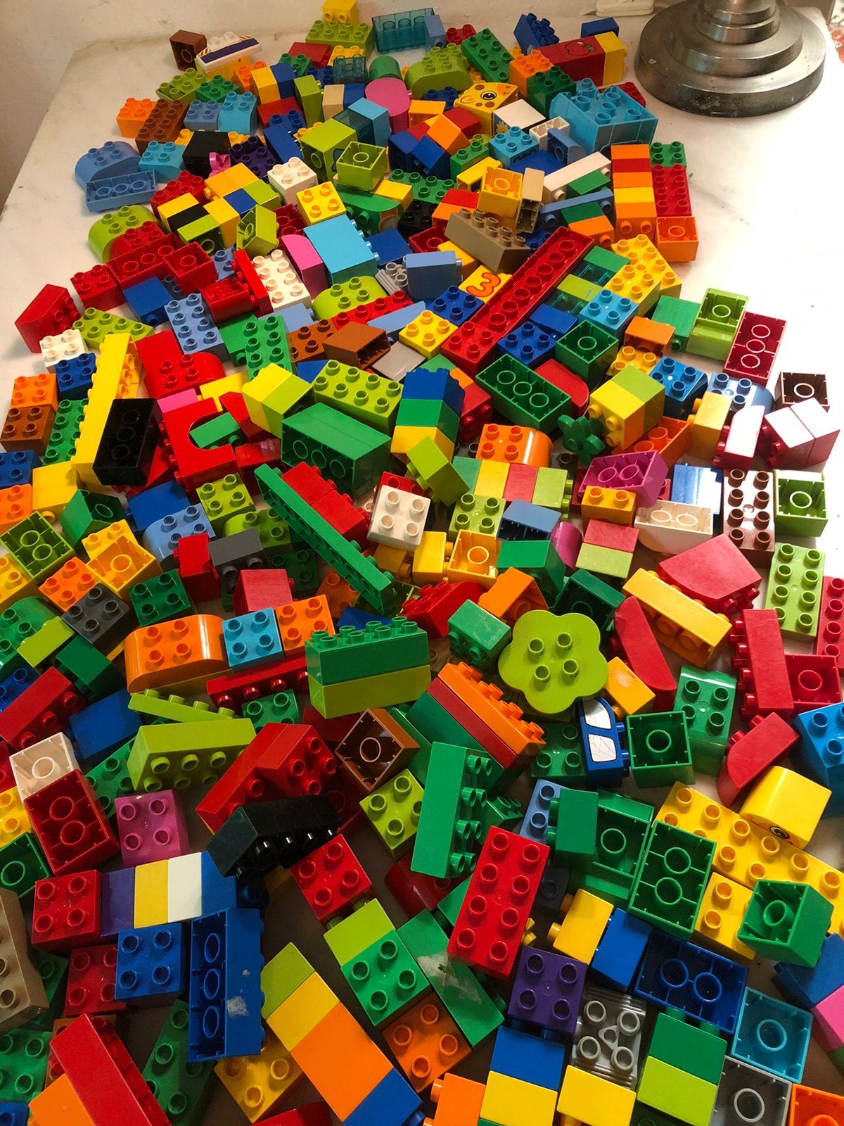 Grote partij Duplo met figuren, dieren en grondplaten, Kinderen en Baby's, Speelgoed | Duplo en Lego, Inclusief minifiguren, Gebruikt