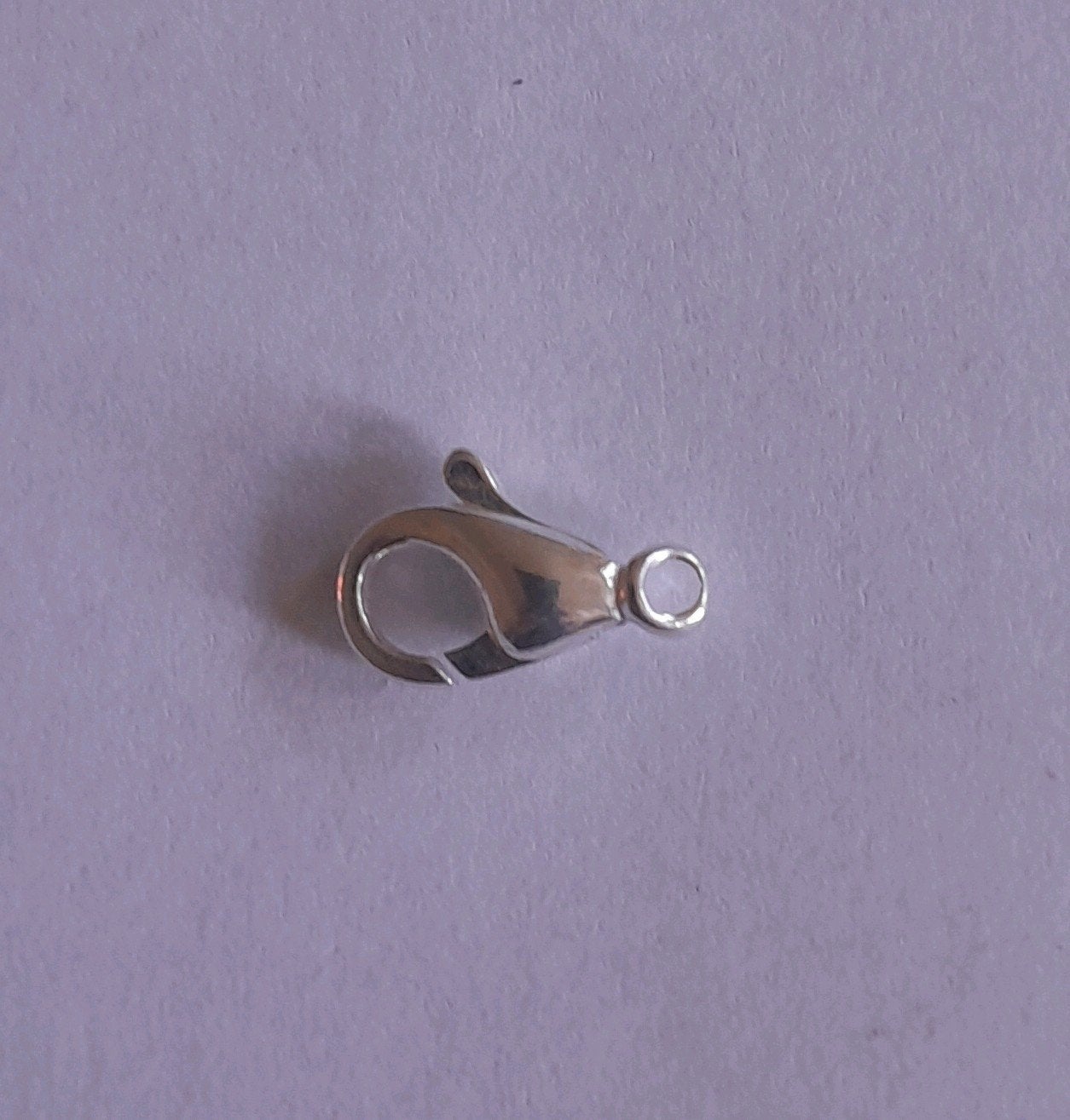 Zilverfournituren: karabijnhaken (slotjes) 4 stuks, Antiek en Kunst, Ophalen of Verzenden, Zilver