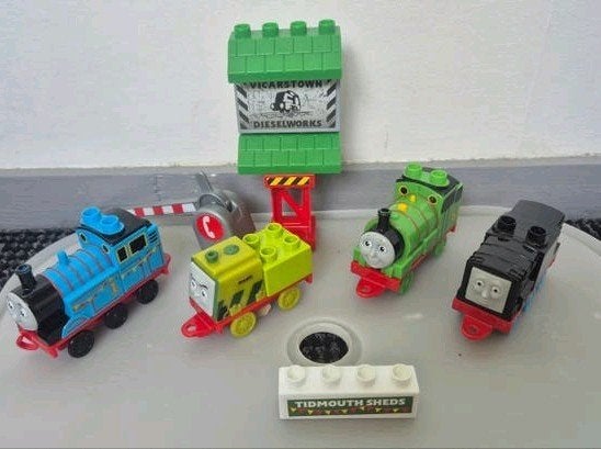 Megabloks Thomas de Trein en vriendjes set, Ophalen of Verzenden, Gebruikt, Megabloks