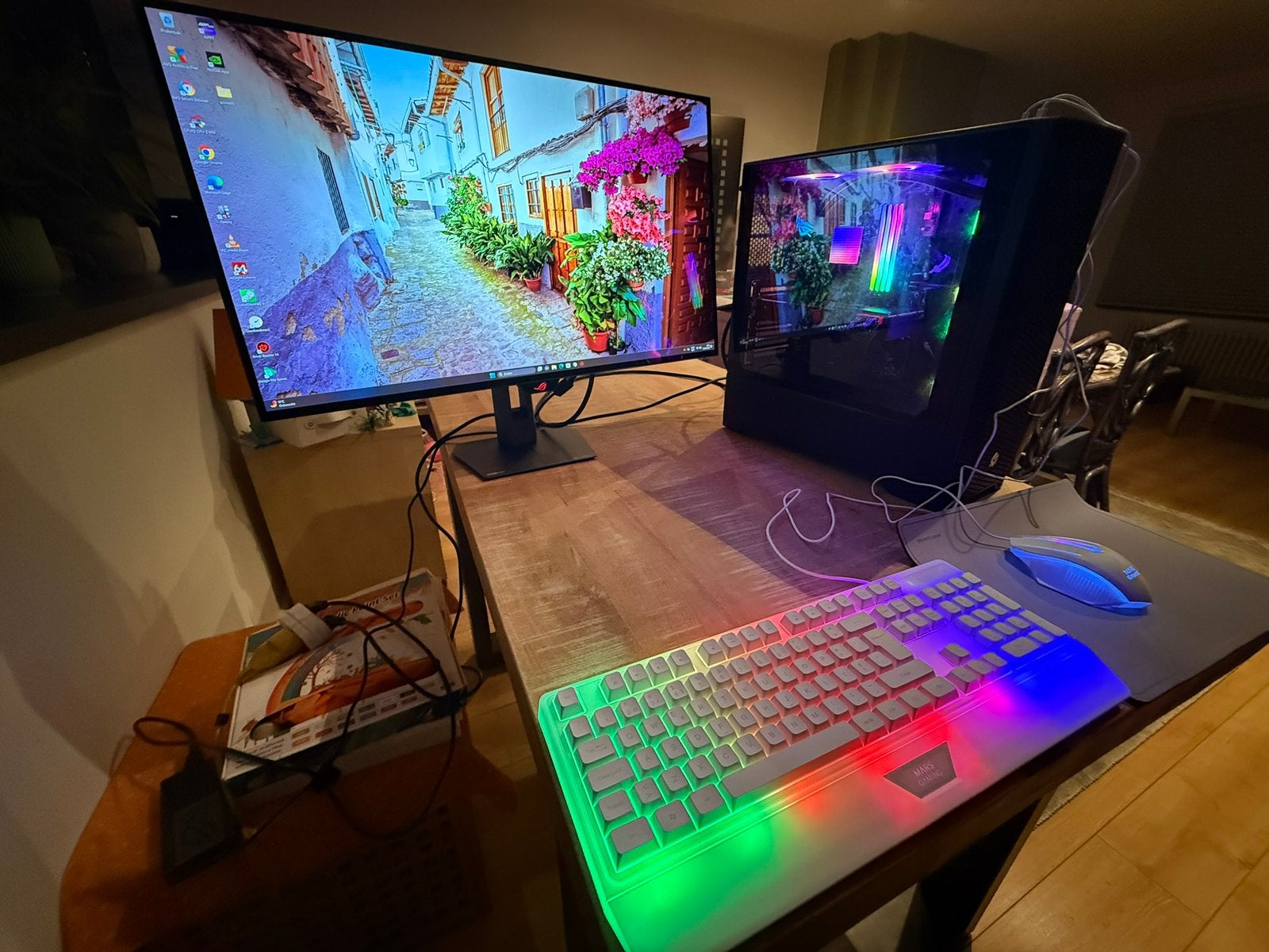 Koopje game pc 5800x-rtx 2080ti-32 inch oled startklare pc, Ophalen of Verzenden, Zo goed als nieuw, 4 Ghz of meer, SSD