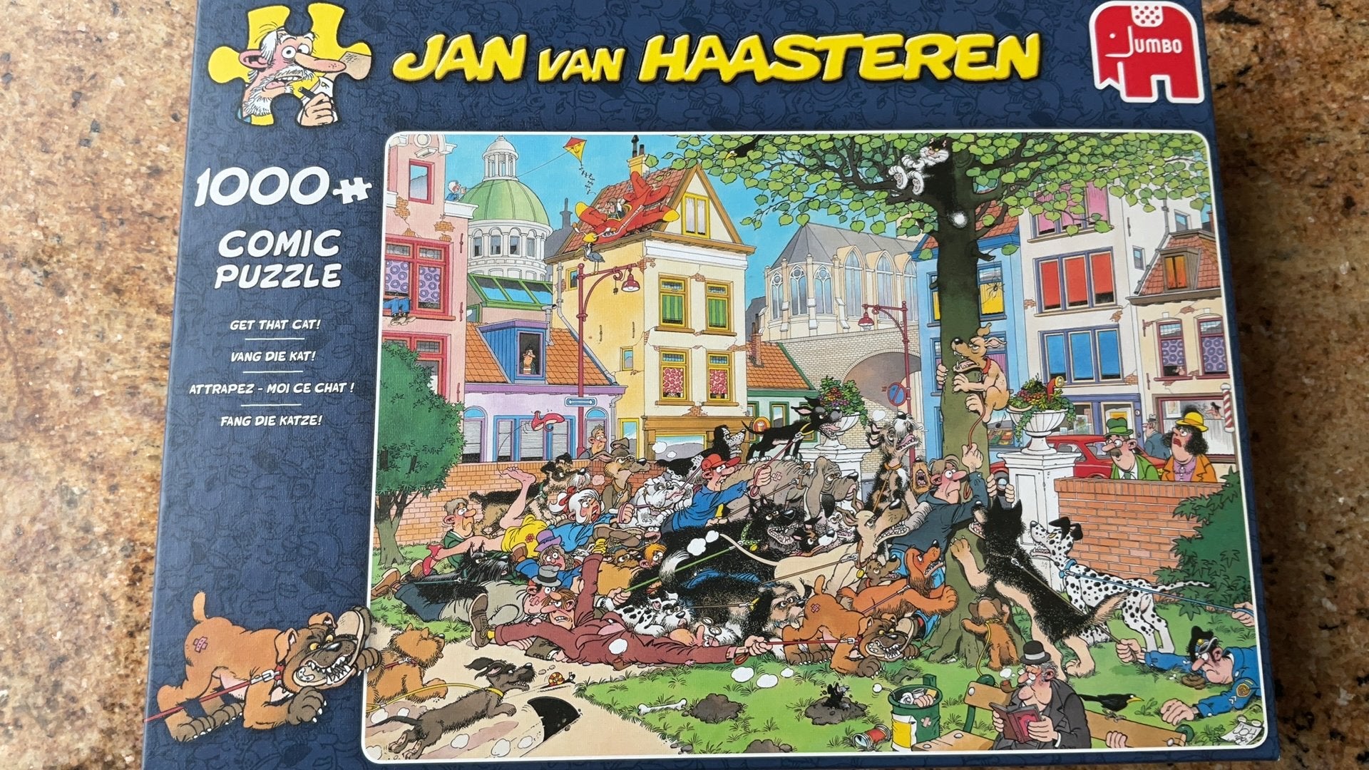Jan van Haaster, 1000 stukjes, Vang de kat, Hobby en Vrije tijd, Denksport en Puzzels, Ophalen, 500 t/m 1500 stukjes, Zo goed als nieuw
