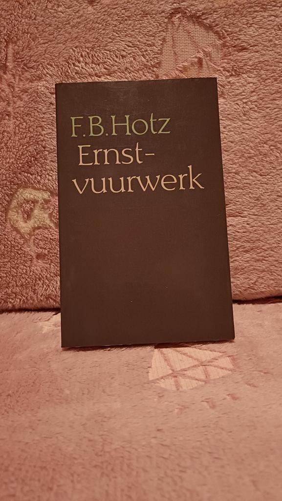 Hotz, F.B. - Ernstvuurwerk, Gelezen, F.B. Hotz, Ophalen of Verzenden, Nederland