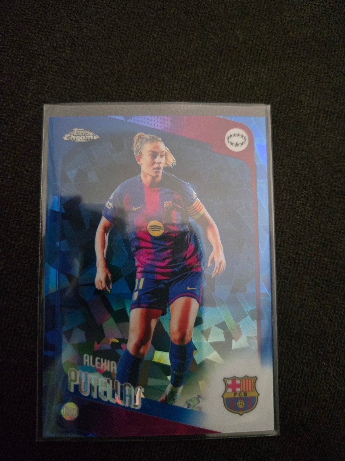 Alexia Putellas Topps Chrome Sapphire 2026 Voetbalkaart, Verzamelen, Sportartikelen en Voetbal, Ophalen of Verzenden