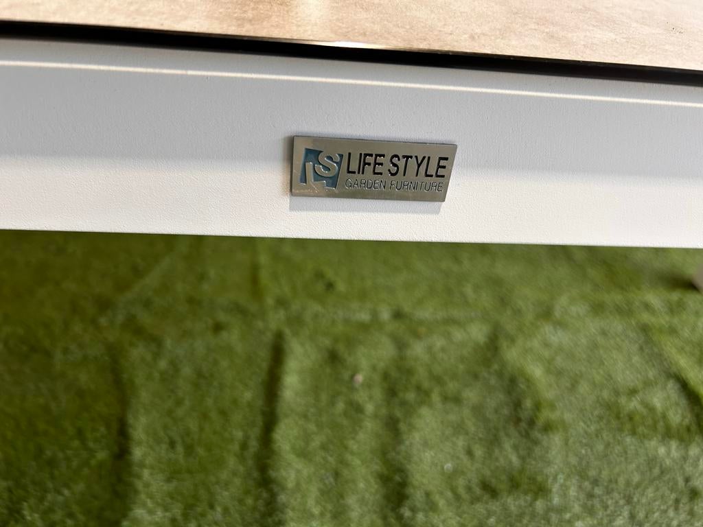 Nieuwe Lifestyle Margao aluminium tuintafel 220x90 cm, Tuin en Terras, Tuintafels, ., Ophalen of Verzenden, ., Rechthoekig