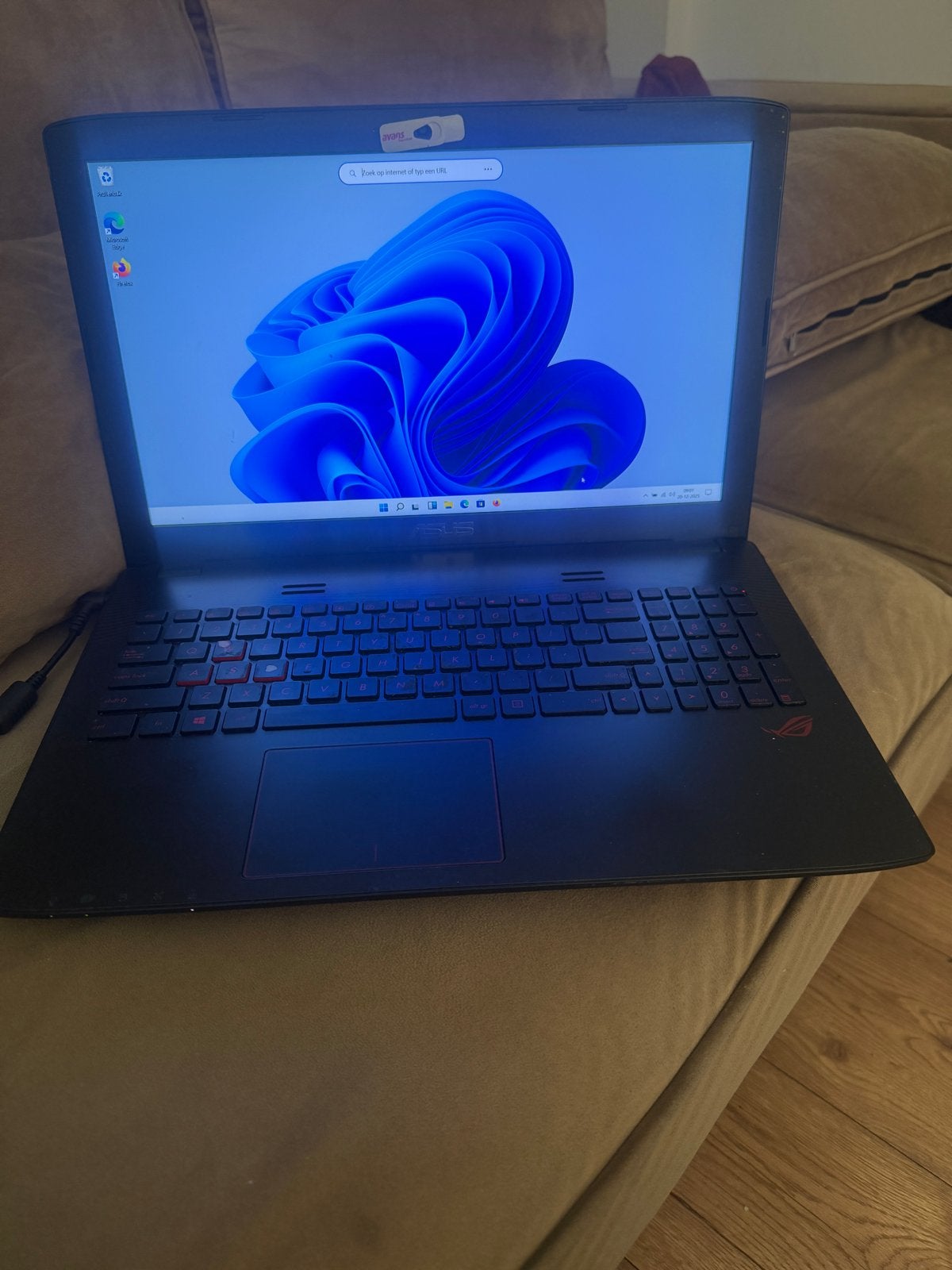 ASUS ROG Laptop - i5-6300HQ, 8GB RAM, 231GB SSD, Computers en Software, Ophalen of Verzenden, Gaming, SSD, Intel® Core™ i5