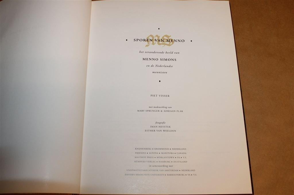 Sporen Van Menno — Menno Simons en de Doopsgezinden, Boeken, Ophalen of Verzenden, Gelezen