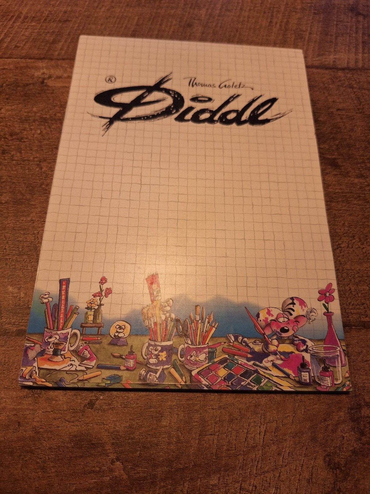 Diddl A5 blok nr 150 met 28 blaadjes, Ophalen of Verzenden, Diddl, Gebruikt, Papier, Kaart of Schrift